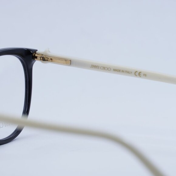 Final Price! Jimmy Choo JC309 09HT 00 Black/White Eyeglasses 53mm - Picture 7 of 12